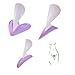 USUNO Portable Bikini Trimmer Shaver for Women Pubic Hair Razor Bikini Shaving Stencil Privates Shaper Secret Intimate Tools Kit, Set of 4 Styles. (Heart Straight Triangle Star)