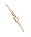 Gem Avenue 14k Rose Gold over Italian Sterling Silver 1mm Snake 22