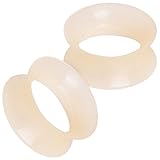 Pair of 00ga (10mm) Ultra Thin Skin Tone Flesh Tunnel Ear Plugs