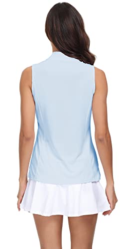 TRENDIMAX WOMENS 2 PACK GOLF SHIRT V NECK QUICK DRY POLO SHIRTS ATHLETIC TENNIS WORKOUT TANK TOPS FOR WOMEN