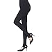 MoYoTo Women's High Waisted Full Length Fleece Lined Seamless Leggings -Assorted Colors (Black)