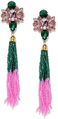 Dhruvi by Zaveri PearlsThreader Earrings for Women (Pink) D8168)