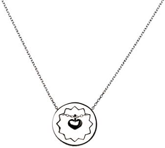 Silver Tone "You Are My Sunshine My Only Sunshine" Floating Heart Statement Piece Pendant Necklace
