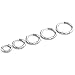 Jovivi 10pcs 8-16mm 18G Unisex Stainless Steel Huggie Hinged Hoop Earrings Piercing Jewelry, Silver Black Gold Color