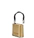 CCL Security Products Brass Sesamee K436 4 Dial Bottom Resettable Padlock with 1-Inch Hardened Steel Shackle and 10000 Potential Combinations, 1 Inch Shackle Clearances (6 Pack)