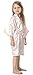 Joytton Girl's Satin Kimono Robe with Embroidered Flower Girl(6,Light Pink)