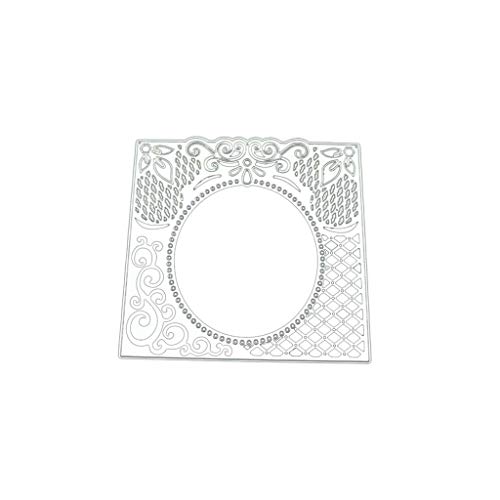 Merry Christmas Cutting Dies Mould Metal Cutting Dies Creative Christmas Greeting Die Cut Stencil Metal Template Mould Cut Dies for DIY Scrapbook Album Paper Card Making (Hollow Tree) - Thumbnail 4
