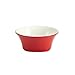Rachael Ray Dinnerware Round & Square 4-Piece Stoneware Fruit Bowl Set, Red, 10-Ounce