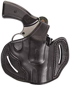 Pusat Revolver Rossi Model 712-742-971-972 Series 357 Magnum Leather OWB 2½ Barrel-inch 5-6 Shot Holster Handcrafted Black-Brown