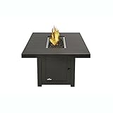 Napoleon St.Tropez Outdoor Recantangular Patio Fireplace Fire Pit, Rustic Bronze