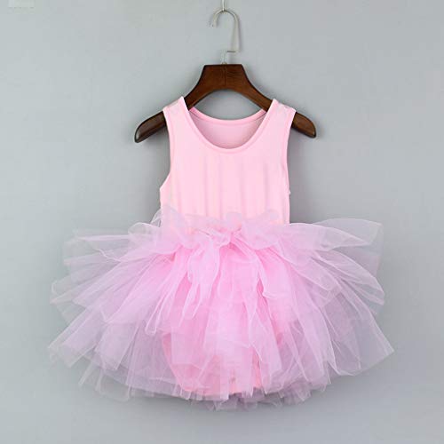 Jshuang Ballet Dance Gymnastics Practice Leotard with Mesh Tied Skirt Tutu Tulle Dancewear Training Dress