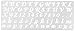 Delta Creative Stencil, 5.25 by 13-Inch, Calligraphy Alphabet