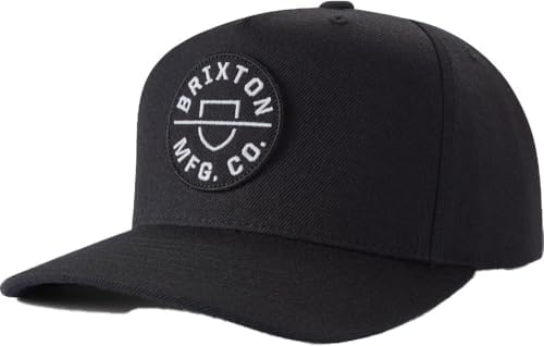 Brixton mens Crest Mp Snbk Baseball Cap, Black, One Size US at