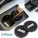 2 Pcs 2.75 inch Car Interior Accessories Anti Slip Cup Mat for Jeep Grand Cherokee Wrangler Compass Cherokee Renegade Patriot Grand Comander Decoration,etc All Models