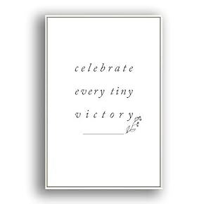 Framed Canvas Wall Art for Living Room, Bedroom Simple Words Canvas Prints for Modern Home Decoration Ready to Hang - 16"x24" inches