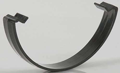 Pack of 4 Black BR040B Brett Martin Spare Gutter Clips for 112mm Roundstyle Half-Round Gutter System