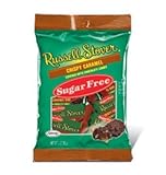 Russell Stover, Sugar-Free (with Splenda), Chocolate-Covered Crispy Caramels, 3-oz. bags (Pack of 3)