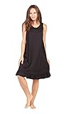 Savi Mom Sleeveless Nursing / Breastfeeding Ruffled Nightgown Cotton