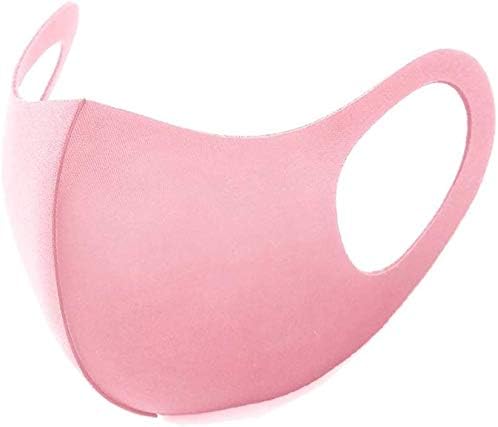 Germ Protection and Personal Health Men Women Washable Breathable Mask Reusable Windproof Dustproof Slim Face Sponge Mask Pink