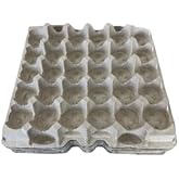 Pulp Fiber Egg Flats Egg Trays for Storing 30 Large Eggs Or Small Parts Or Use For Crafting (6)