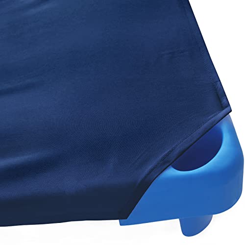 Toddler Size Daycare/PreSchool Cot Sheet 2 Pack, 23 x 40, Navy, Breathable Polyester, for Boys