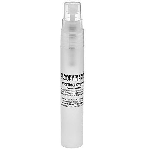 Bloody Mary Makeup Setting Spray â€“ Long Lasting Fixing Sealer for Face and Costume Make Up, Foundation, Mascara, Lipstick â€“ Prevents Cracking and Running from Sweat, Tears and Moisture - 8ml