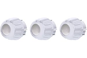 C2W Chrome Outer A/C Control Knob Set 2006-20 Fits Kenworth W900, T800, T660, C500