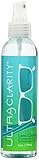 Ultra Clarity Lens Cleaner 6 oz Spray Bottle, Biodegradable Lens Cleaning Spray, Professional Grade, for Standard & Anti Reflective Lenses