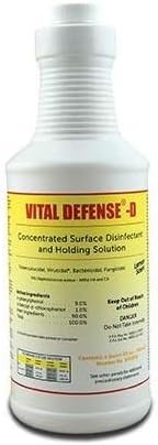 CRT Vital Defense-D Surface Disinfectant Quart Bottle