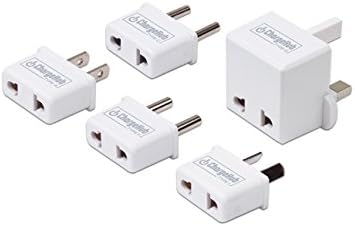 International Travel Adapters for ChargeHub X3/X5/X5+ Elite/X7 Signature for iPhone 7/6s/Plus, iPad Pro, Samsung Galaxy S8/S7, Google Pixel, LG, Nexus, HTC and More (White)