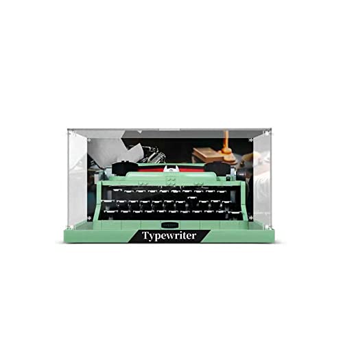 LMTIC Acrylic Display Case for Lego Ideas Typewriter 21327 Building Kit