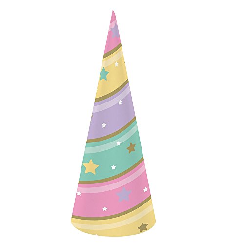 Creative Converting Unicorn Sparkle Hat Child Party Supplies, Multicolor