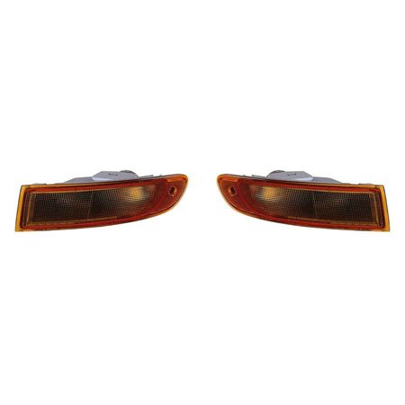 Mazda Millenia 1997-1998 Signal Light AssemblyPair Driver and Passenger Side Amber MA2530111, MA2531111