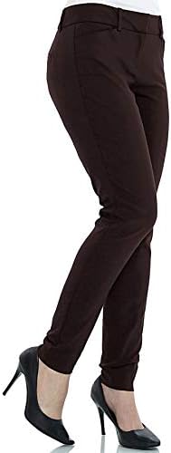 YTUIEKY Womens Dress Pants, Casual Slim Fit Super Stretch Comfy Skinny Career Straight Fit Trouser Leg Pants