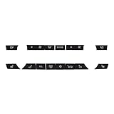 Dash Button Repair Kit Button Key Caps Repair Kit A/C Heater Switch (14pcs),High Version