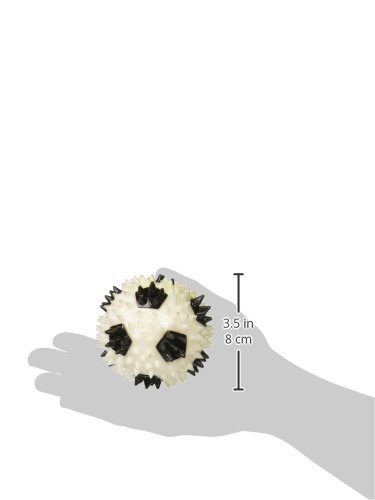 Gnawsome Squeaker Soccer Ball for Dogs, Medium 3.5", Colors will vary