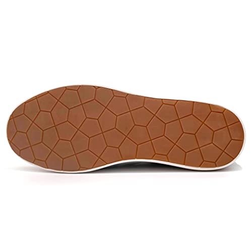 konhill Men's Slip on Sneaker Knit Walking Loafers Memory Foam