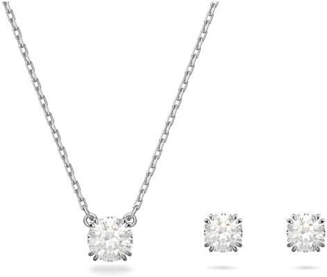 Amazon.com: Swarovski Bella V set, Round cut, White, Rose gold