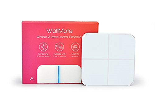 Aeotec WallMote Quad, Z-Wave Plus Wireless Wall Switch, 4 Button, 16 Scene Remote Control