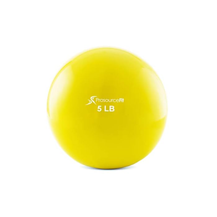 ProsourceFit Weighted Toning Exercise Balls for Pilates Home Gym