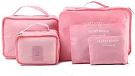 6Pcs/ Set Waterproof Travel Bag Clothes Organizer Storage Suitcase Luggage Pouch