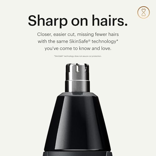 MANSCAPED® The Weed Whacker® 2.0 Electric Nose & Ear Hair Trimmer – 7,000 RPM Precision Tool with Rechargeable Battery, Wet/Dry, Easy to Clean, Improved Stainless Steel Replaceable Blade
