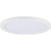 Maxim Chip-18W 1 LED Round Flush Mount-9 Inches Wide by 0.75 inches high-White Finish