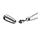 Teardrop Shaped with Angel Wing Charm Initial Necklaces Ashes Holder Pendant Cremation Memorial Jewelry (Only Pendant)