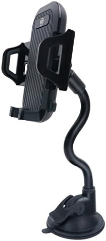 LSY Universal Windshield Flexible Gooseneck Cell Phone Car Mount, Dashboard 360 Degree Rotating Phone Holder for iPhone 7/7Plus/6S/6Plus, Galaxy S8/S7/S6/Note, LG, HTC, Huawei and More