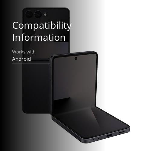 Teléfono celular Samsung Galaxy Z Flip7, teléfono inteligente con IA de 256 GB, Android desbloqueado, batería de larga duración, 2025, garantía del fabricante de EE. UU. por 1 año, negro azabache