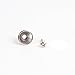 2pcs Silver Metal Strap Lock Buttons End Pins with Mounting Screws For Electric Acoustic Guitar Bass Ukulele