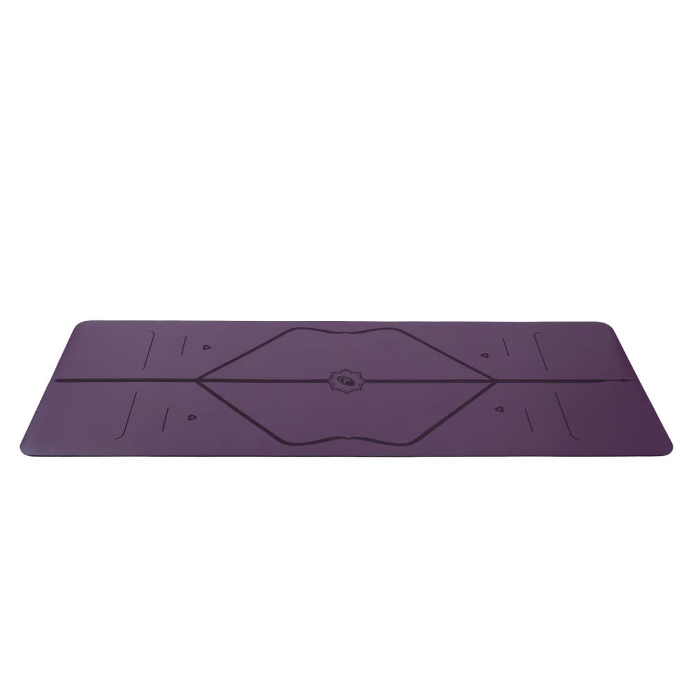 Liforme Original Yoga Mat – Free Yoga Bag Included - Patented Alignment System, Warrior-like Grip, Non-slip, sweat-resistant, 4.2mm thick mat for comfort - Purple - Image 3