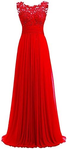 PROMLINK Women's Beaded Chiffon Long Dresses for Gown Wedding Guest