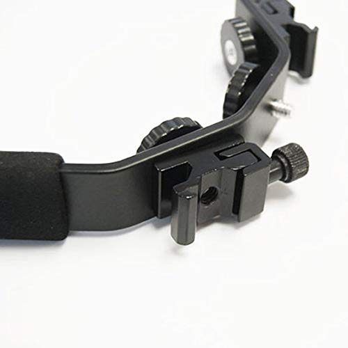 LimoStudio Camera Bracket Mount Heavy Duty Photography Video L-Bracket with Standard Flash Shoe Mounts, AGG1179